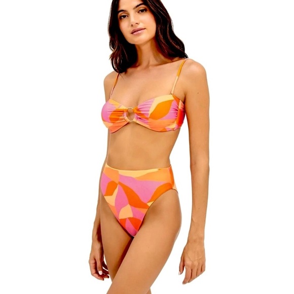 Vix Greta Ring Bandeau Bikini Top | Gigi Hot Pants Bottom - Picture 6 of 14